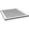 Ekena Millwork Vertical Surface Mount PVC Gable Vent: Functional, w/ 2"W x 1-1/2"P Brickmould Frame, 24"W x 28"H GVPVE24X2802SF - alternate 4